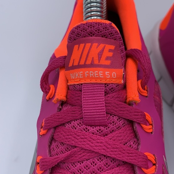 Nike Free 5.0 Purple Orange Running Shoe - Picture 5 of 8